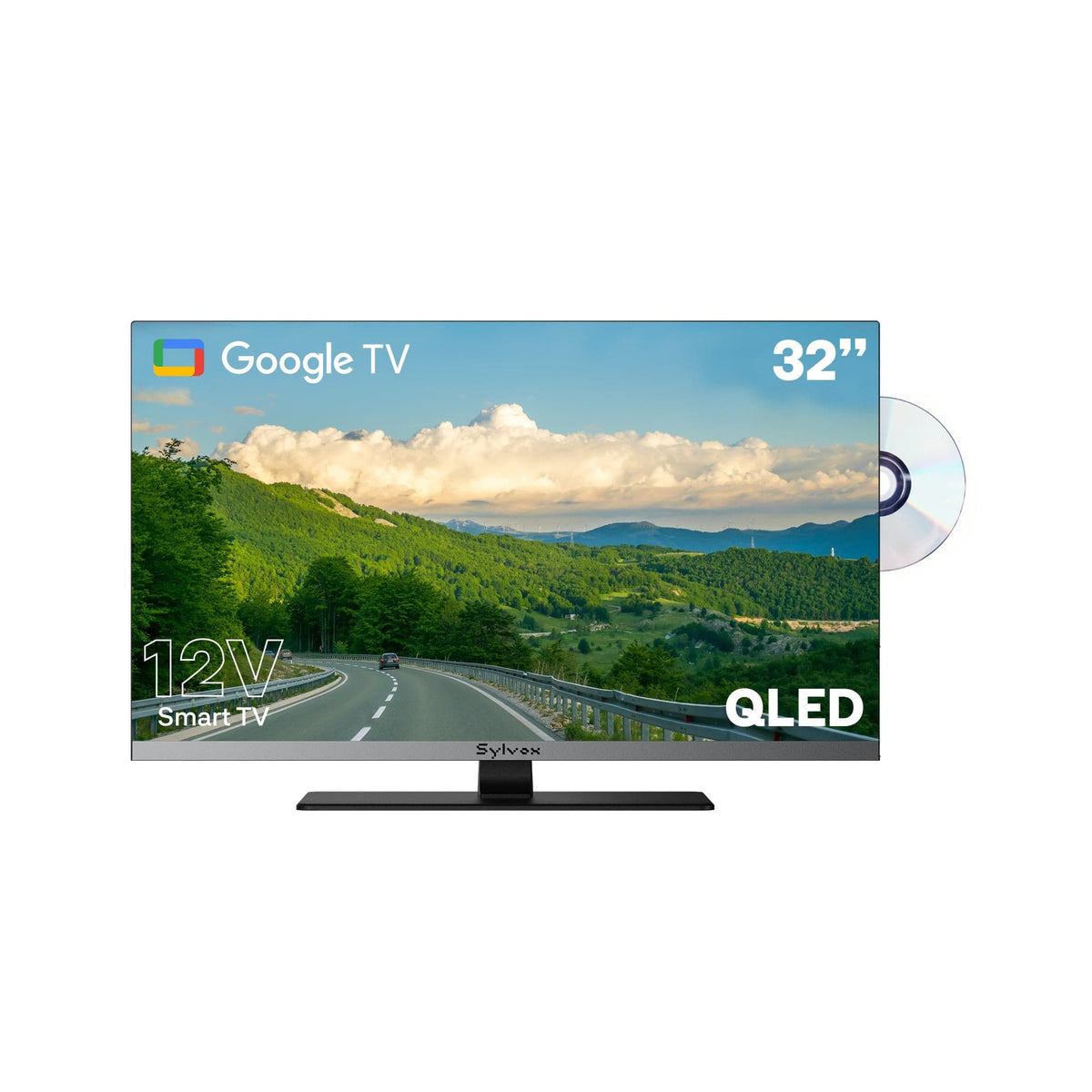 32" Smart 12V RV TV - 2026 Limo QLED Series (With DVD Combo)