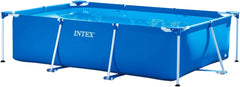 Intex 28271Np Small Frame Piscina Desmontable, 260 X 160 X 65 Cm, 2.282 Litros + 28038 Cobertor Piscina Rectangular Prisma/Small Frame 300 X 200 Cm
