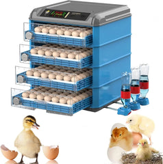 Egg Incubator, 192/256/500 Egg Incubator, Poultry Hatcher Machine with Automatic Egg Turning, Temperature & Humidity Control and LED Screen, General Purpose Incubator for Chickens Ducks Birds,500