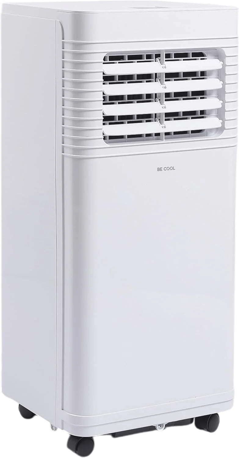 BE COOL Mobiles Klimagerät 7000 BTU mit WLAN, 3in1 Klimaanlage zum Kühlen, Entfeuchten & Lüften, für Räume bis 24 m², Fernbedienung, Timer,