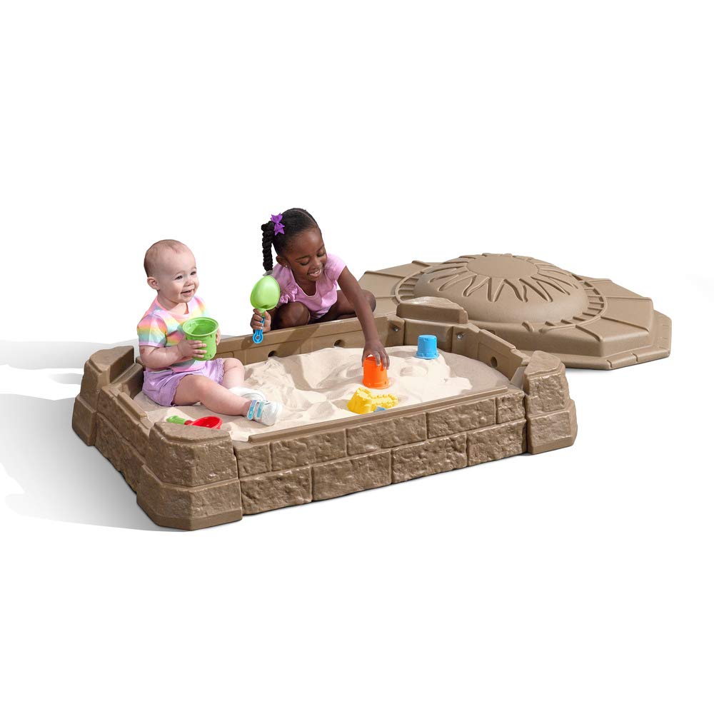 Kids Sandbox, Outdoor Sand Activity Sensory Play Pit for Children