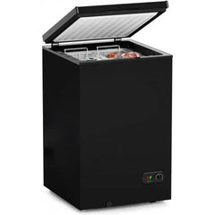 3.5 Cu. Ft. Chest Freezer with 2 Removable Baskets and 7 Temperature Settings, Black