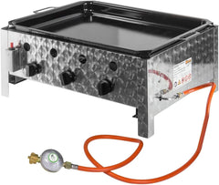 DEMA Gasbräter mit 3 Flammen – Leistungsstarker Gastrobräter für Grill & Outdoor-Küche – Ideal für Camping & Events