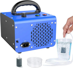 Ozone Generator 40,000 mg/hour, Dual Mode, Professional O3 Odor Eliminator, Equipped with a booster pump, 20,000 mg, 20,000 mg and 500 mg three timing functions, applicable area 7000 square feet, highly suitable for home and car use.