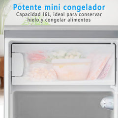 Midea Nevera pequeña 113L con Congelador - Mini frigorífico pequeño para la Habitación/Caravana/Camping - Mini Bar Bajo Consumo - Frigorifico Bajo