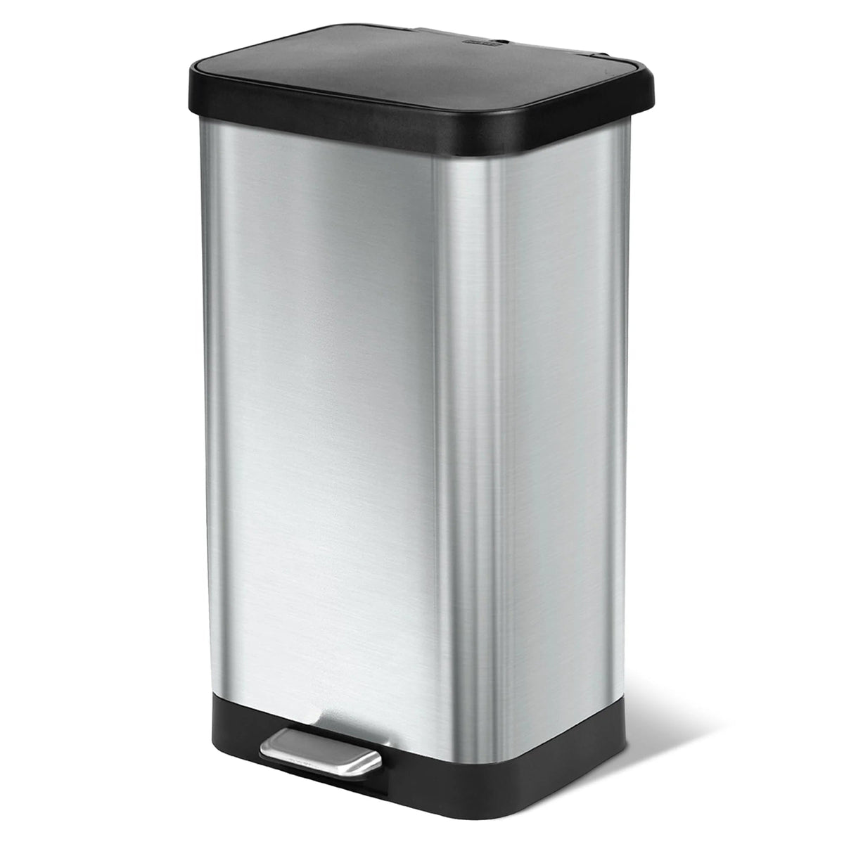20 Gallon Stainless Steel Step Trash Can, Large Kitchen Garbage Bin with Odor Control