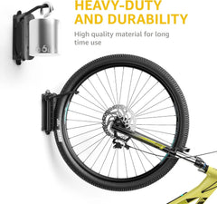 2-Pack Swivel Bike Wall Mount, Garage Bike Hangers, Holds Up to 66 lbs