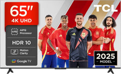 TCL 65V6C Televisor 65 Pulgadas 4K Smart TV LED, HDR, Google TV, Dolby Audio, Alexa y Google Assistant, Chromecast Built-in, Motion Clarity