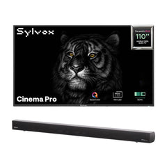 Sylvox Cinema Pro 110" Helio QLED Outdoor TV With Wall Mount-(5000Nits, 120HZ)