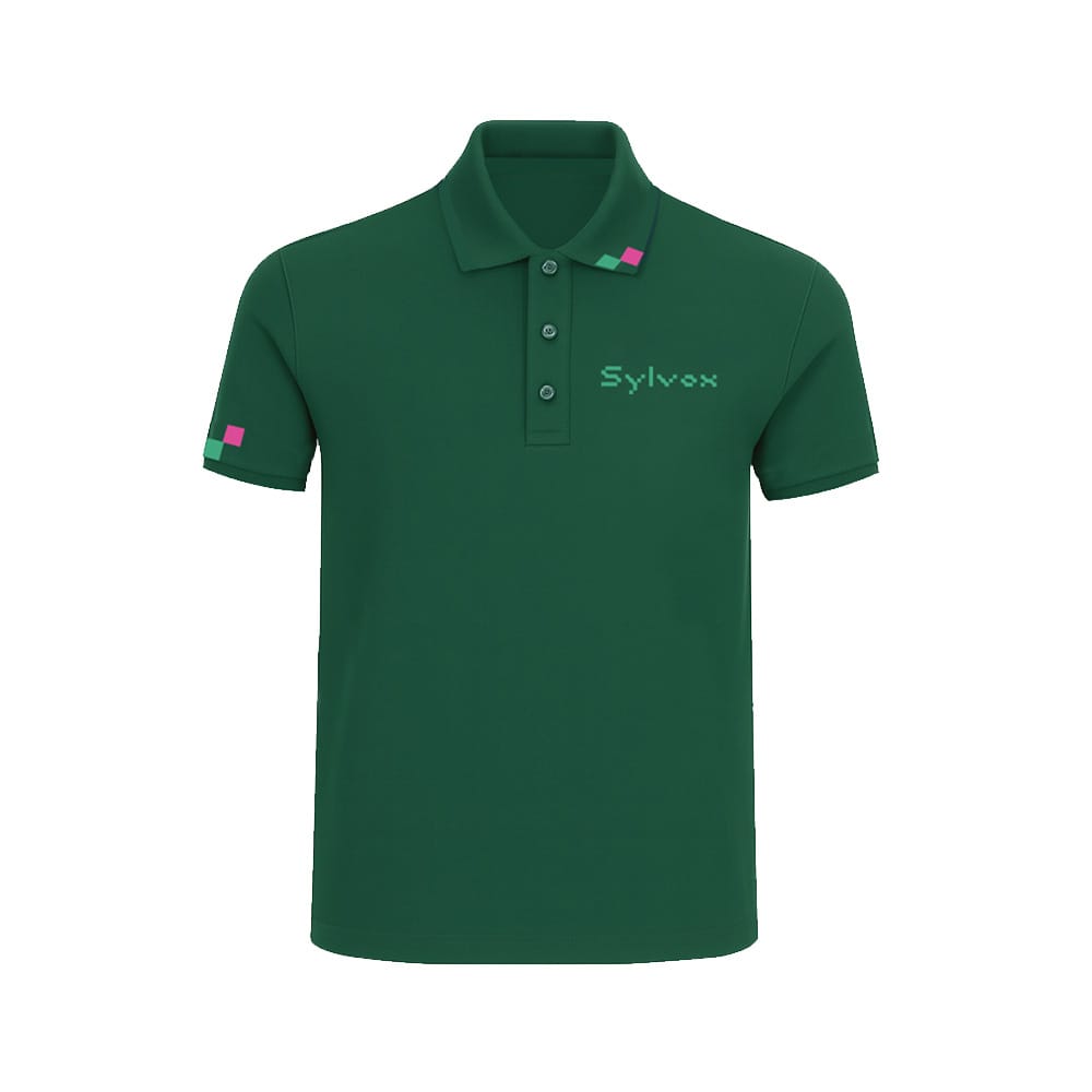 Sylvox Green Cotton Polo Shirt