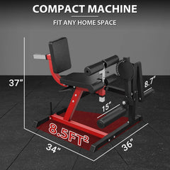 Leg Extension and Curl Machine, Lower Body Special Leg Machine, Adjustable Leg Exercise Bench with Plate Loaded, Leg Rotary Extension for Thigh, Home Gym Weight Machine