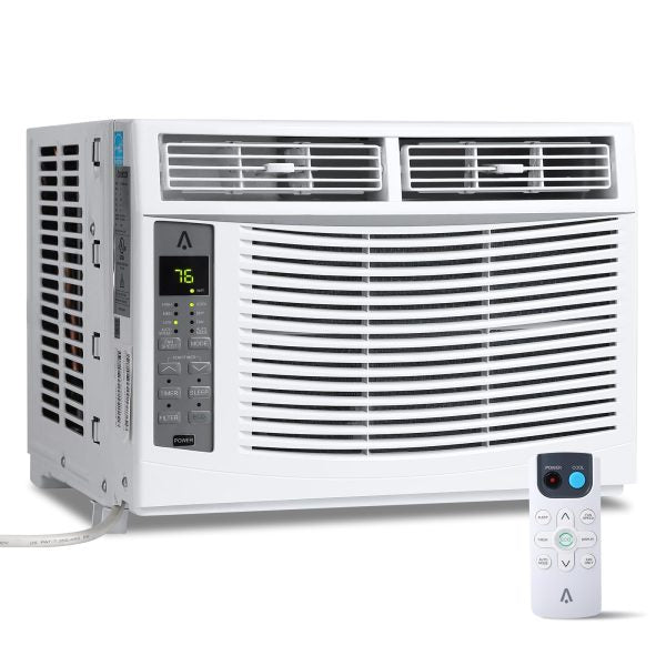 6,000 BTU Window Air Conditioner, 115V, with Reusable Filter and Controls