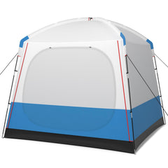 Camping Tent for 3-5 People �� Portable Cabin Shelter with Double-Layer Mesh Door