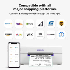 Wireless Shipping Label Printer - A Wi-Fi-enabled thermal label printer (size 4x6 inches), suitable for package shipping - Can be printed via AirPrint on iPhone, iPad, and Mac - Supports Windows, Chromebook, Android, and Linux systems