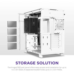 H9 Flow Dual-Chamber ATX Mid-Tower PC Gaming Case