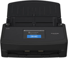 iX1600 Wireless or USB High-Speed Cloud Enabled Document, Photo & Receipt Scanner with Large Touchscreen and Auto Document Feeder for Mac or PC, 17 watts, Black