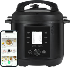 Intelligent oven and fryer combo, 11 integrated functions - countertop convection oven for baking, roasting, air frying, baking, dehydrating, 1750 watt power, 25 gallon capacity, controlled by touch screen for quick cooking - black