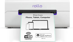 Wireless Shipping Label Printer - A Wi-Fi-enabled thermal label printer (size 4x6 inches), suitable for package shipping - Can be printed via AirPrint on iPhone, iPad, and Mac - Supports Windows, Chromebook, Android, and Linux systems