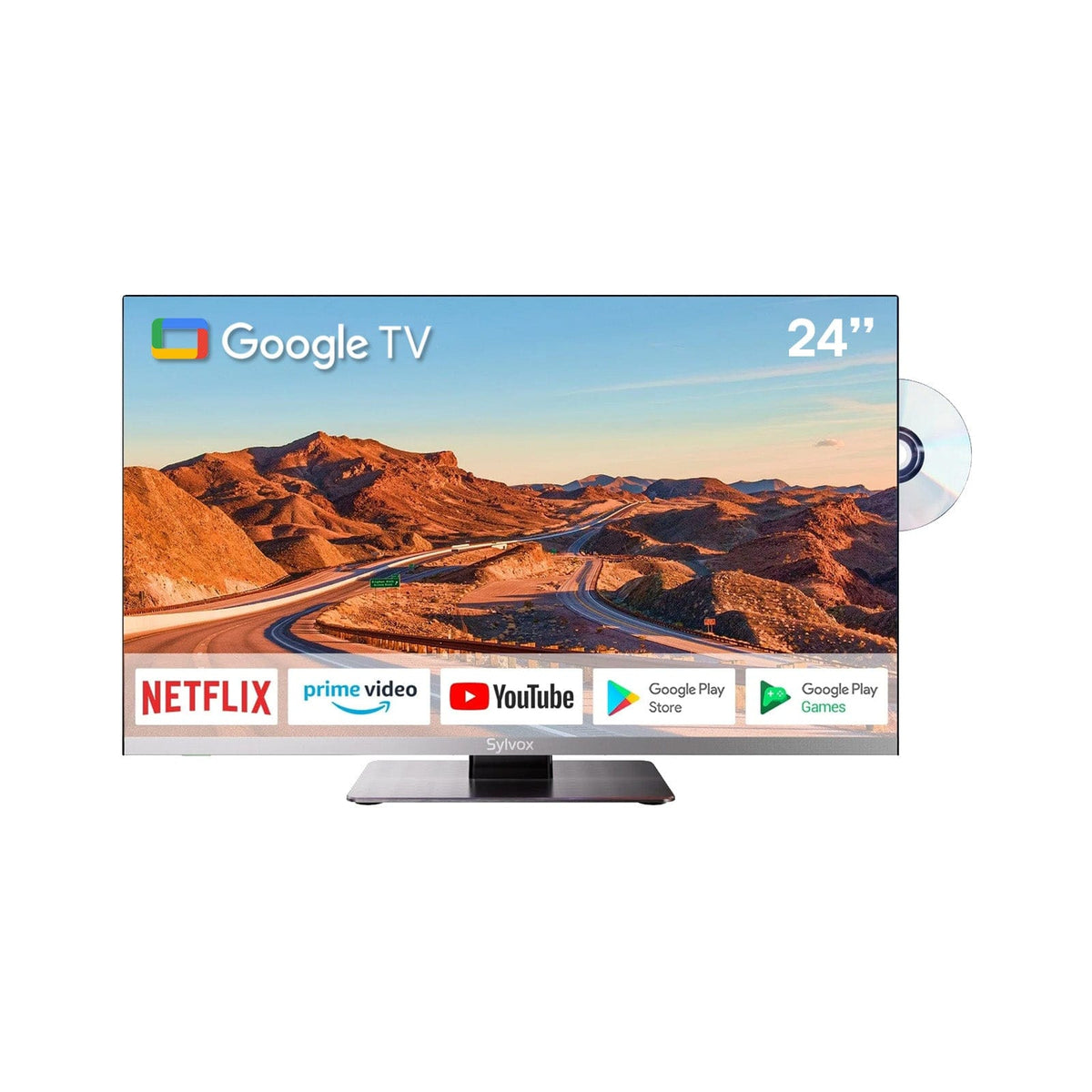 24" Smart 12V RV TV - Limo Series (With DVD Combo)