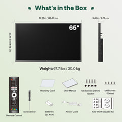 65" Outdoor TV - 2026 Deck Pro 3.0 | Anti Theft Lock Edition
