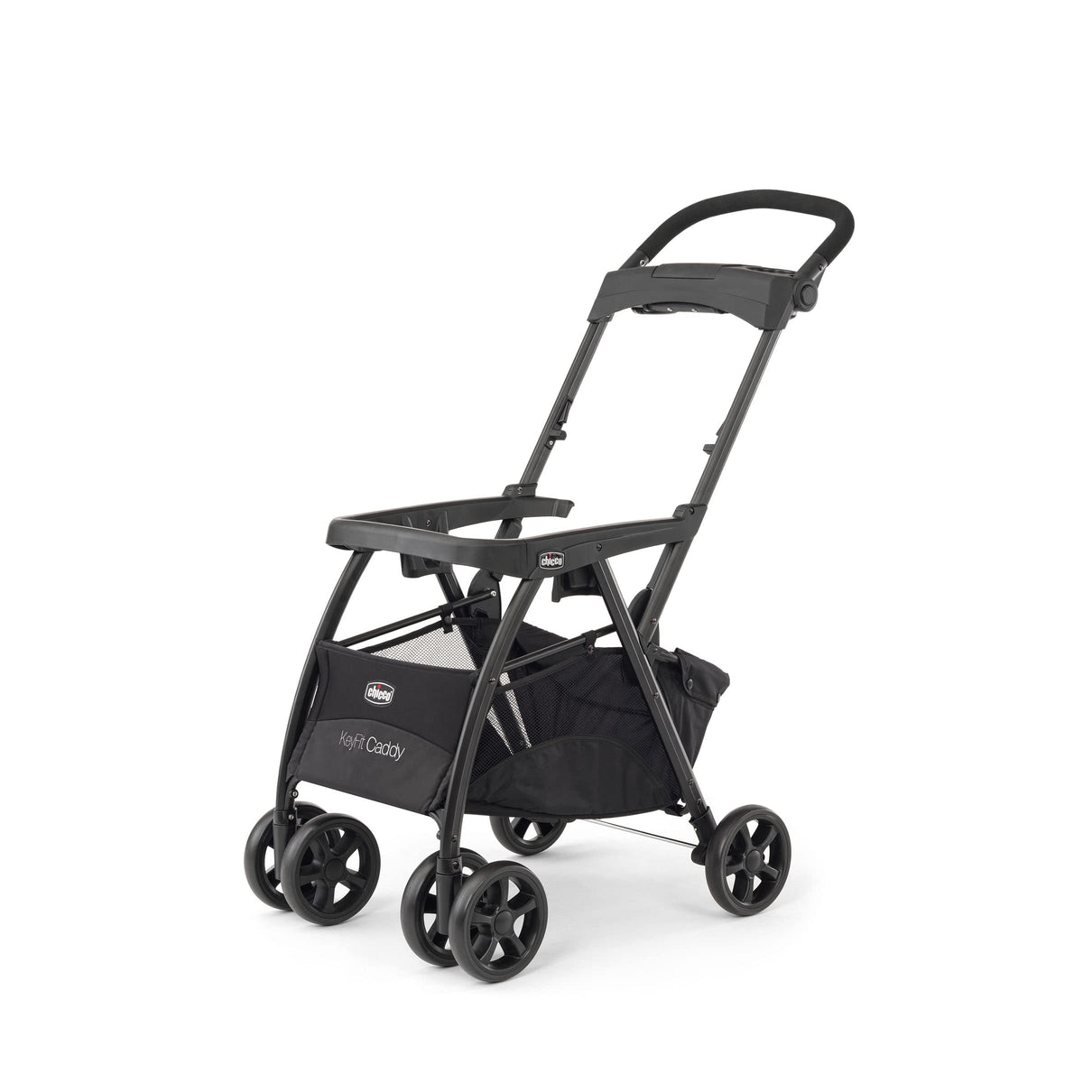 Lightweight Infant Car Seat Caddy Frame Stroller, Portable Baby Carrier Stroller Frame with Easy Fold Design