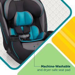 3-in-1 Slim Convertible Car Seat, All-in-One Infant Toddler Booster Seat, Rear & Forward Facing Child Safety Seat