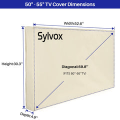 Waterproof Outdoor TV Cover for 50-55" TVs