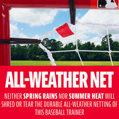 Baseball Rebounder and Pitchback Trainer Net, Practice Equipment for Throwing, Fielding and Hitting