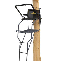 Jumbo Jack Ladder Stand �� Adjustable Shooting Rail, Large Platform, Mesh Seat