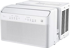 U-Shaped Inverter Window Air Conditioner 12,000BTU with Open Window Flexibility, Robust Installation,Extreme Quiet, 35% Energy Saving, Smart Control, Alexa, Remote, Bracket Included (Renewed)