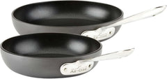2 Piece Hard Anodized Nonstick Fry Pan Set, Durable Aluminum Skillet Cookware Set for Kitchen Cooking