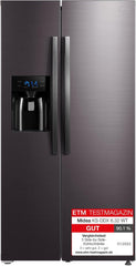 Midea KS-DDX 6.32 WT Side-by-Side Kühl-/Gefrierkombination/ 178,8 cm Hhe/ 254 kWh/Jahr/No Frost/Dual Inverter Compressor/mit 3in1 Wasser-/Eisspender
