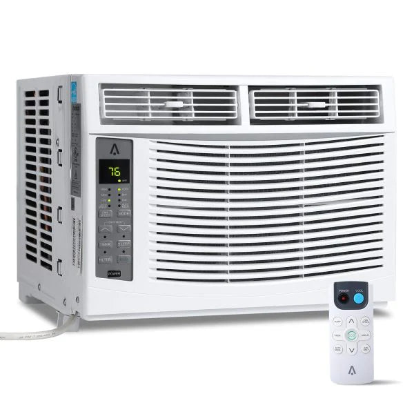 6,000 BTU 115V Window Air Conditioner with Reusable Filter, for Rooms Up to 250 Sq. Ft.