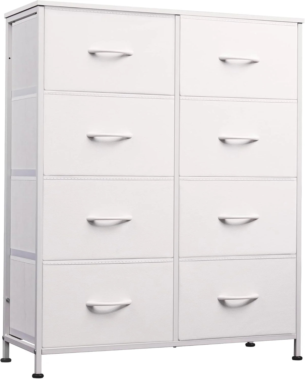 Tall Fabric Dresser with 8 Drawers, Bedroom Storage Chest and Clothing Organizer for Home and Closet