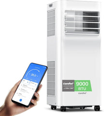Comfee Mobiles Klimagerät Breezy Cool Pro 2.6,9000 BTU 2,6kW, Kühlen&Ventilieren&Entfeuchten,APP-Steuerung,Raumgröße bis 88m³(33m2),Mobile Klimaanlage