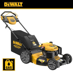 DEWALT DW12ABP3RJ039 - 21 in. 196cc E-GOV Engine 3-in-1 Gas RWD Self-Propelled Lawn Mower with High Rear Wheels