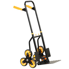 Stair Climber Hand Truck �� Heavy-Duty Folding Dolly with Stair Glide Wheels
