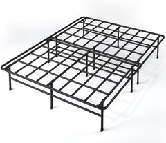 Queen Bed Frame - 14 in SmartBase Elite Metal Bed Frame with Steel Slat Support, Box Spring Replacement, Tool-Free Assembly - Super Heavy Duty Platform Bed Frame with Underbed Storage Space, Queen Size