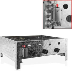 DEMA Gasbräter mit 3 Flammen – Leistungsstarker Gastrobräter für Grill & Outdoor-Küche – Ideal für Camping & Events