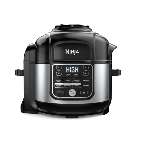 10-in-1 6.5-Qt Pressure Cooker and Air Fryer Multicooker, Stainless Steel